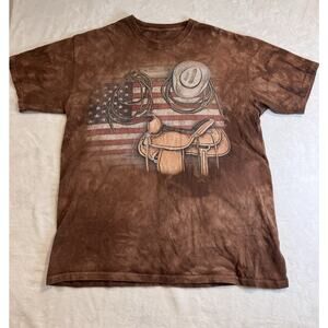 The Mountain Western Rodeo ‘Merica T-Shirt Adult L EUC- acid wash